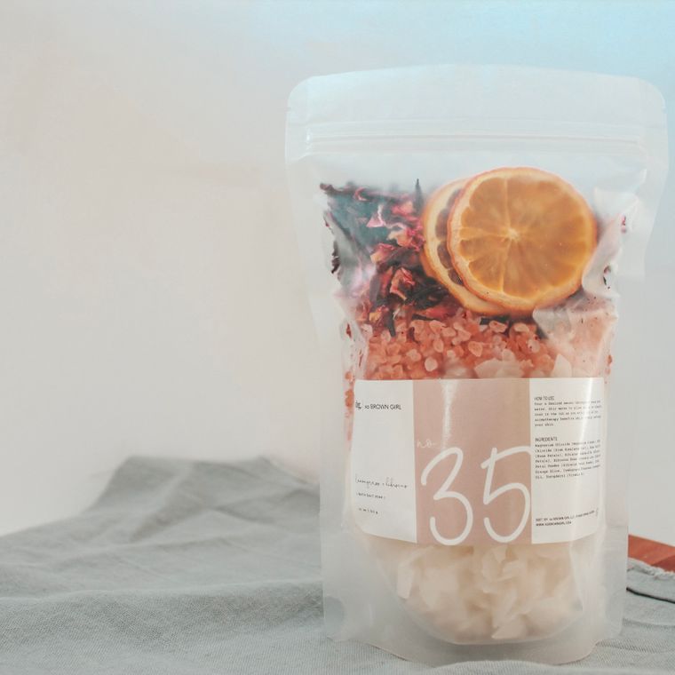Bath Salt Soak | No. 35 Lemongrass +Hibiscus