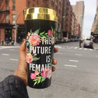 Load image into Gallery viewer, The Future Is Female :: Travel Mug
